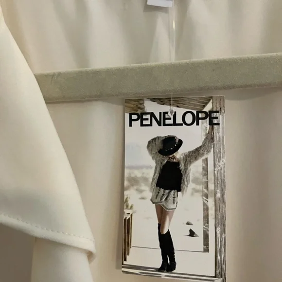 Cream Ruffle Wrap Top - Picture 4 of 5